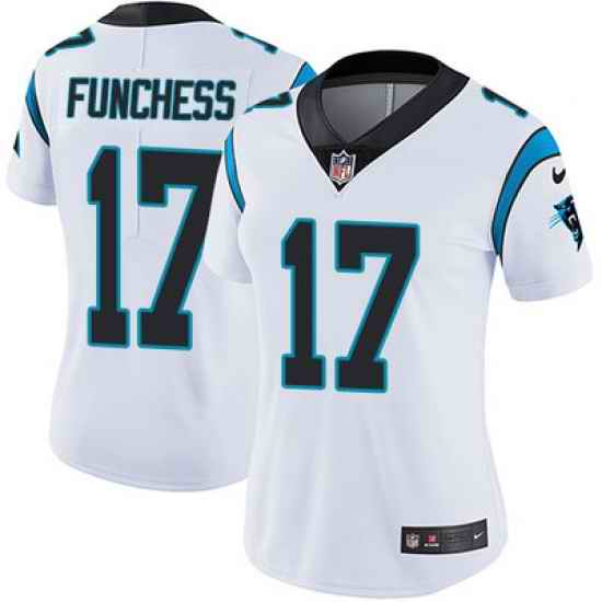 Nike Panthers #17 Devin Funchess White Womens Stitched NFL Vapor Untouchable Limited Jersey